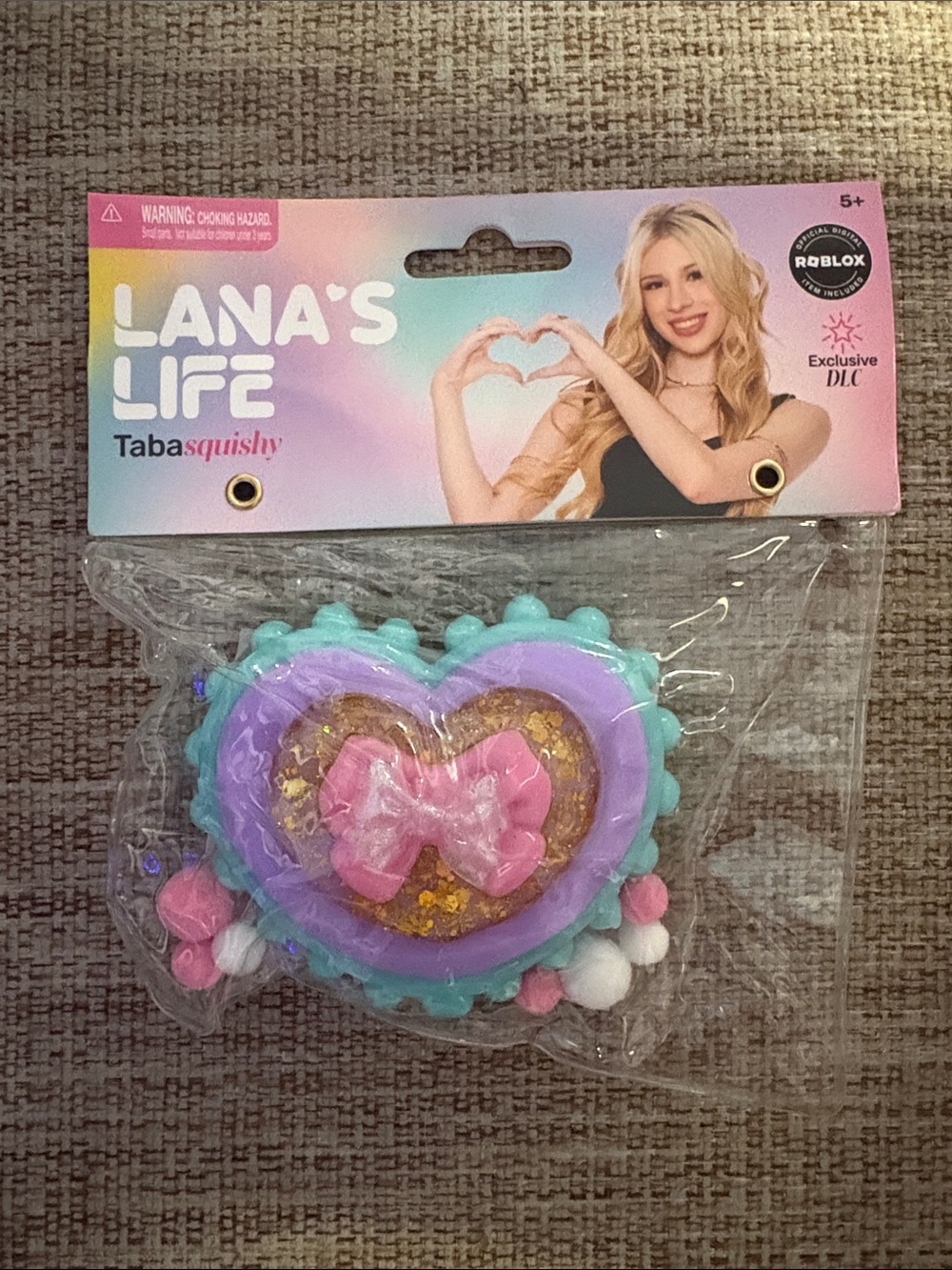 Lana's Life Heart TabaSquishy - Purple, Teal & Pink